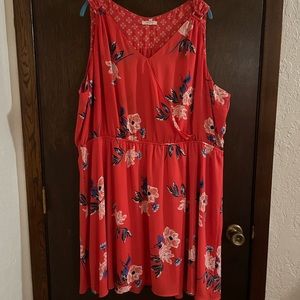 Gently used Maurice’s sz 3x Orange Floral Dress!!!